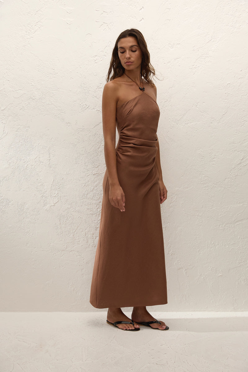 Natalia Midi Dress Cacao