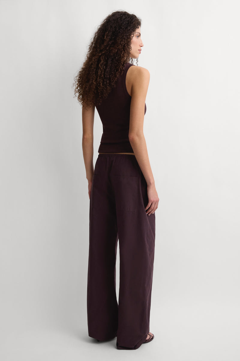 The Cotton Pant Prune