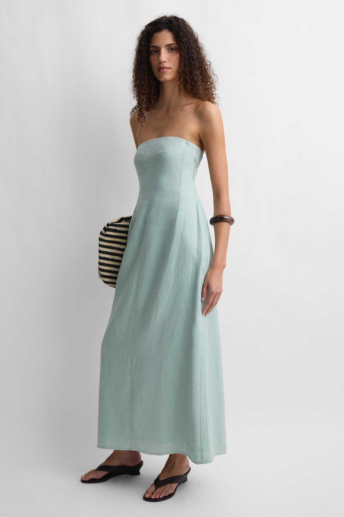 The Bandeau Dress Teal