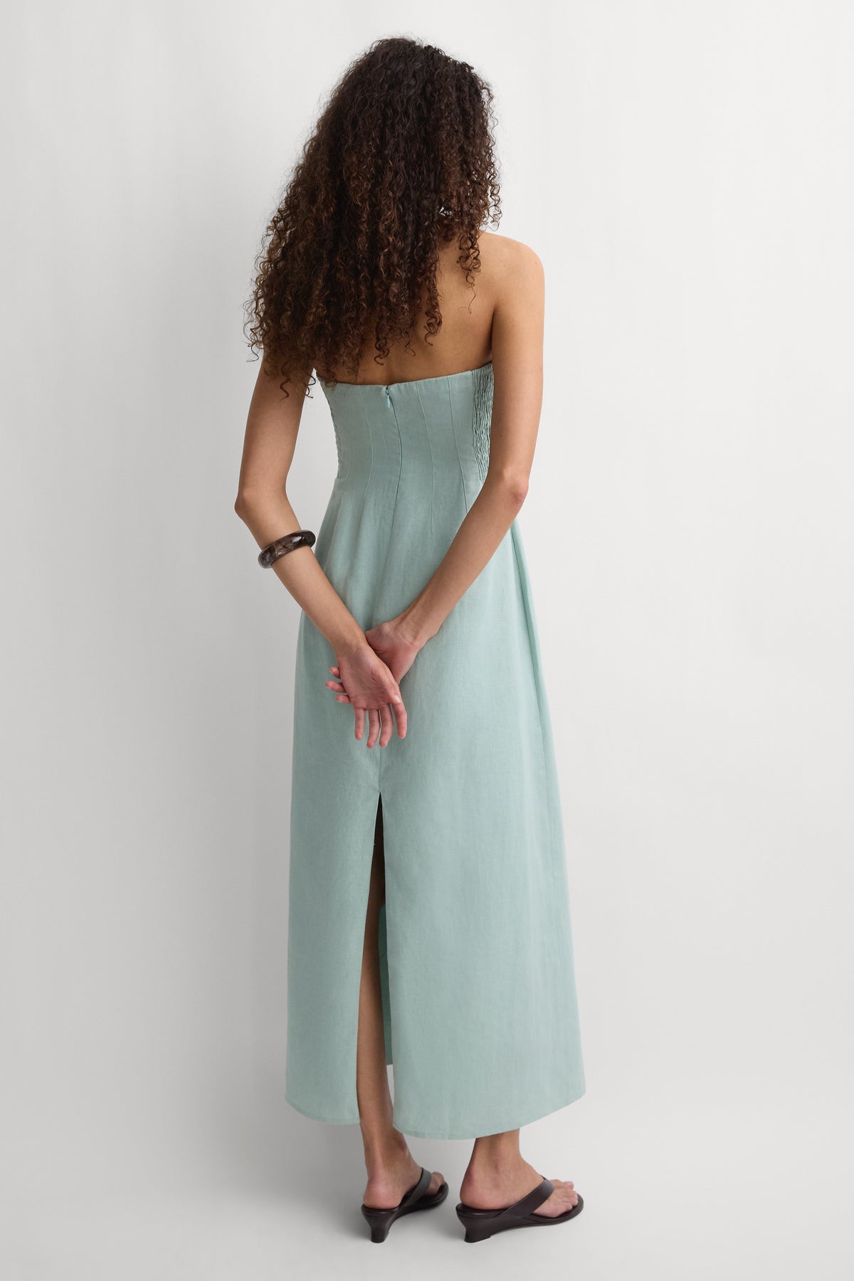 The Bandeau Dress Teal