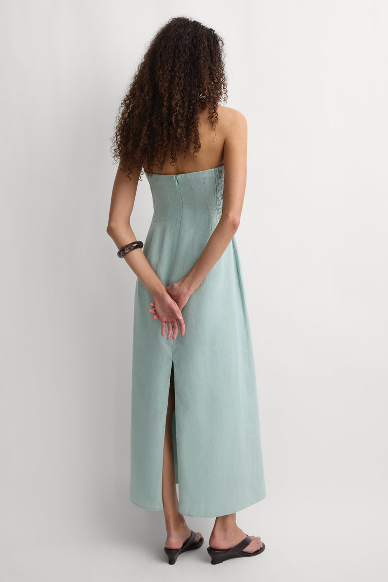 The Bandeau Dress Teal