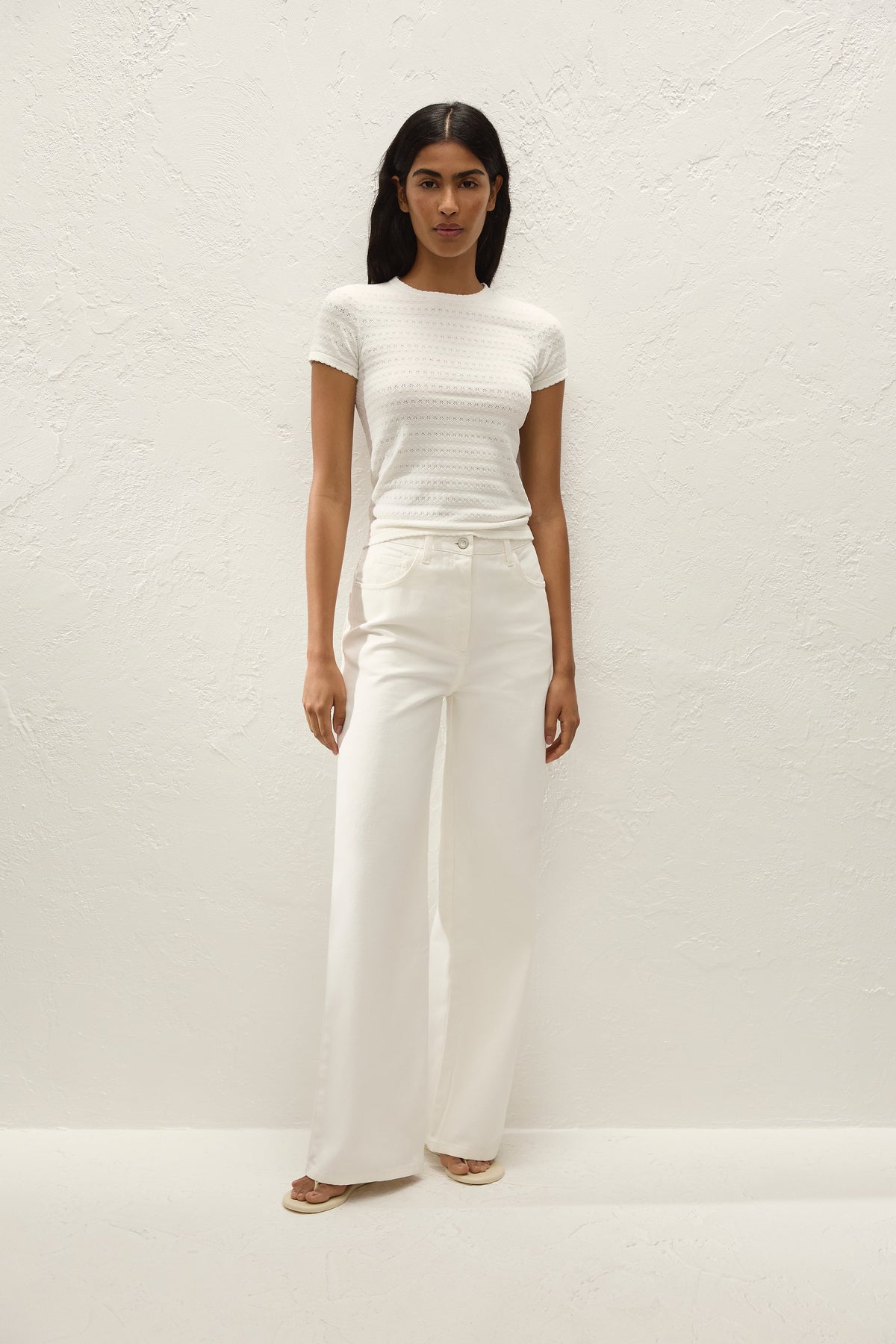 Quinta Wide Jean Milk