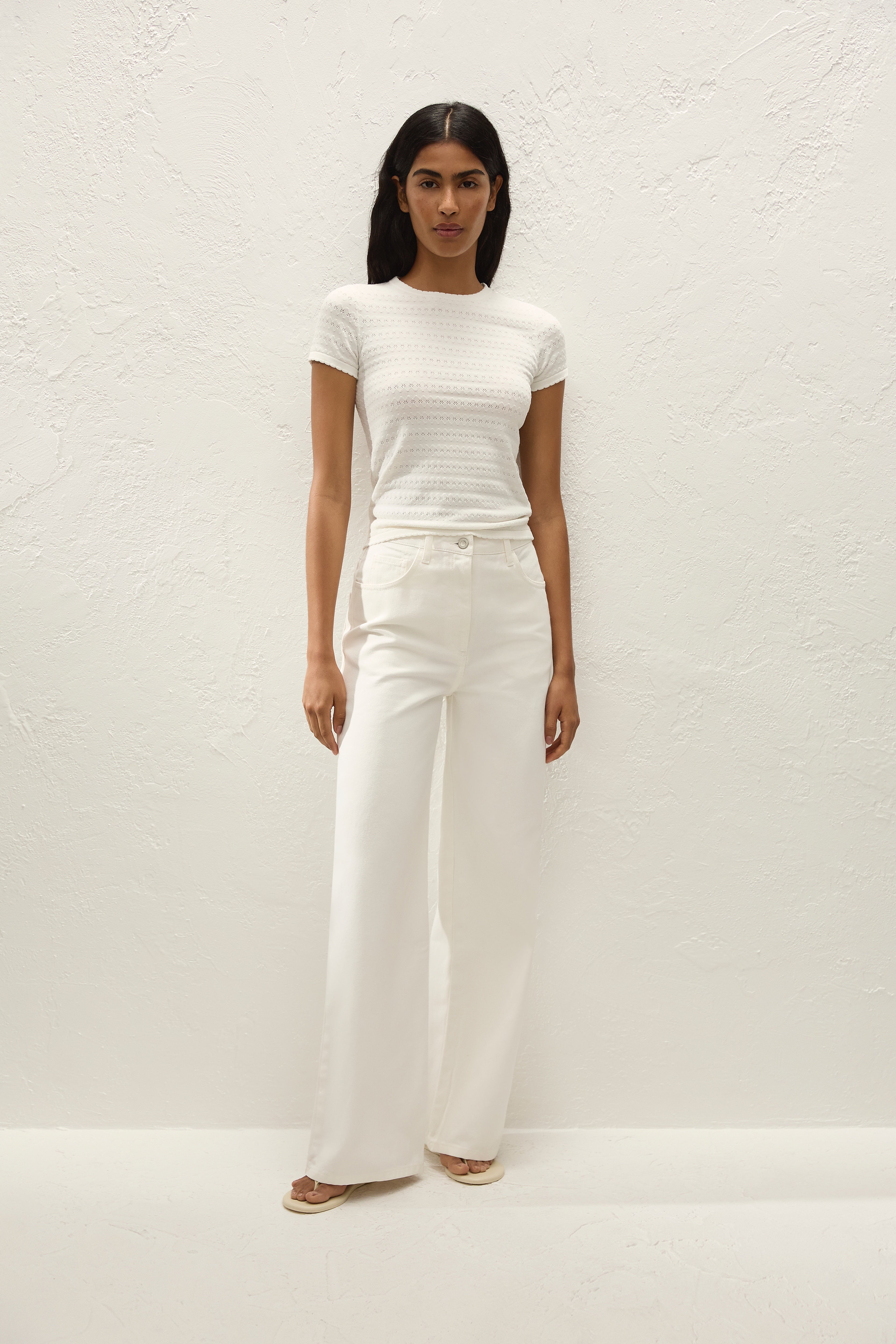 Quinta Wide Jean Milk