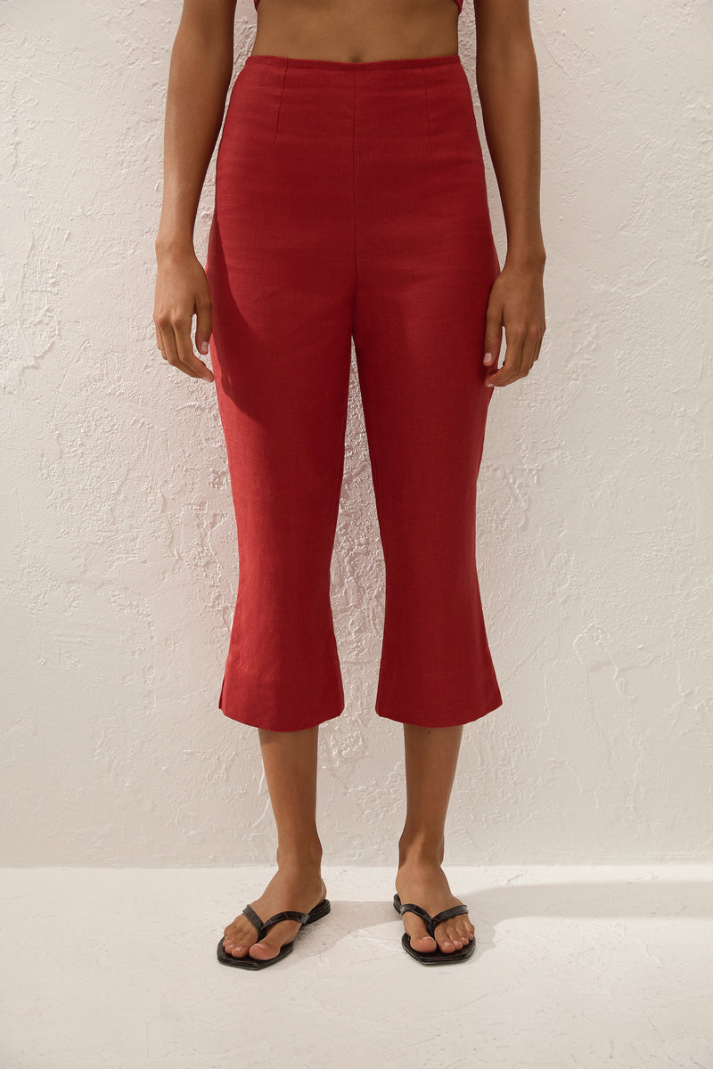 Valeria Capri Pant Chilli