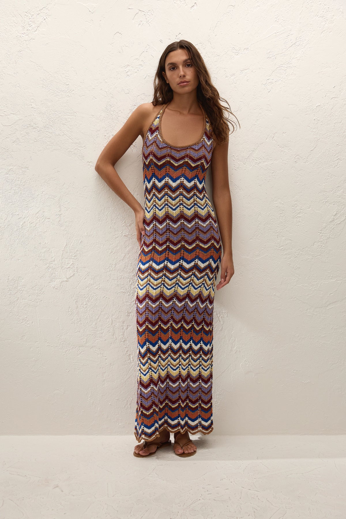 Elisa Maxi Dress Cadaquès Stripe