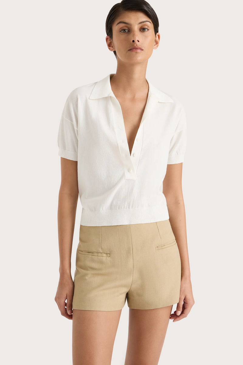 Sable Polo Shirt White - Final Sale