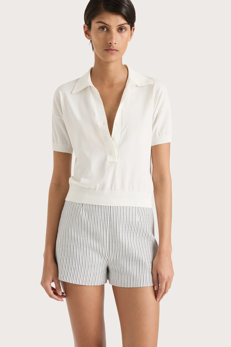 Sable Polo Shirt White - Final Sale