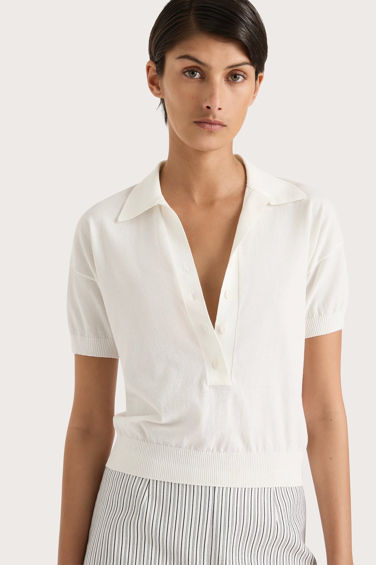 Sable Polo Shirt White - Final Sale