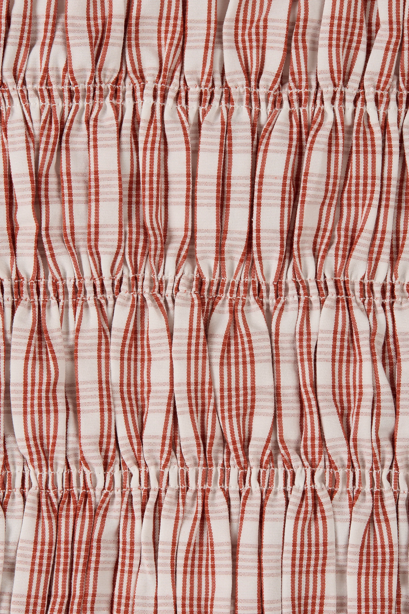 Cales Skirt Paloma Check Cinnamon White