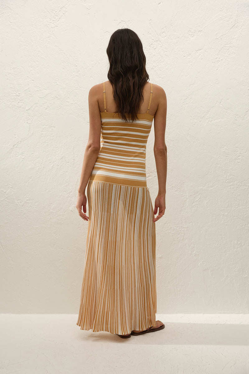 Esenia Knit Dress Breton Stripe Sienna - Final Sale