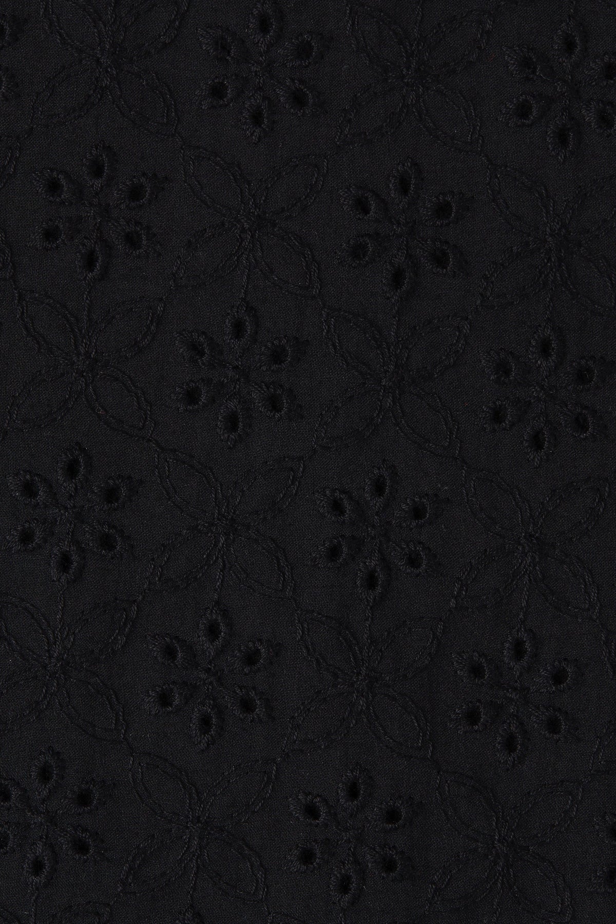Juana Mini Dress Valentina Broderie Black - Final Sale