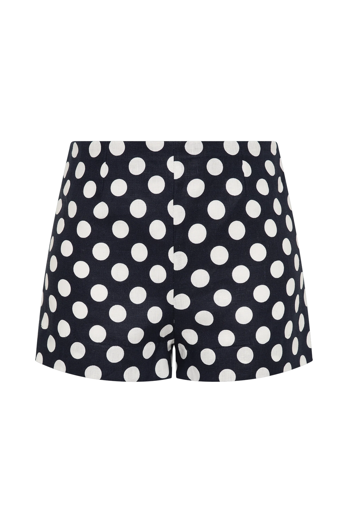 Lila Mini Short Vintage Navy White Dot