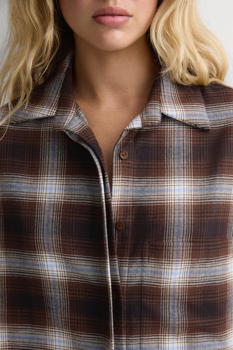 Clemente Shirt Cantilo Check Carob