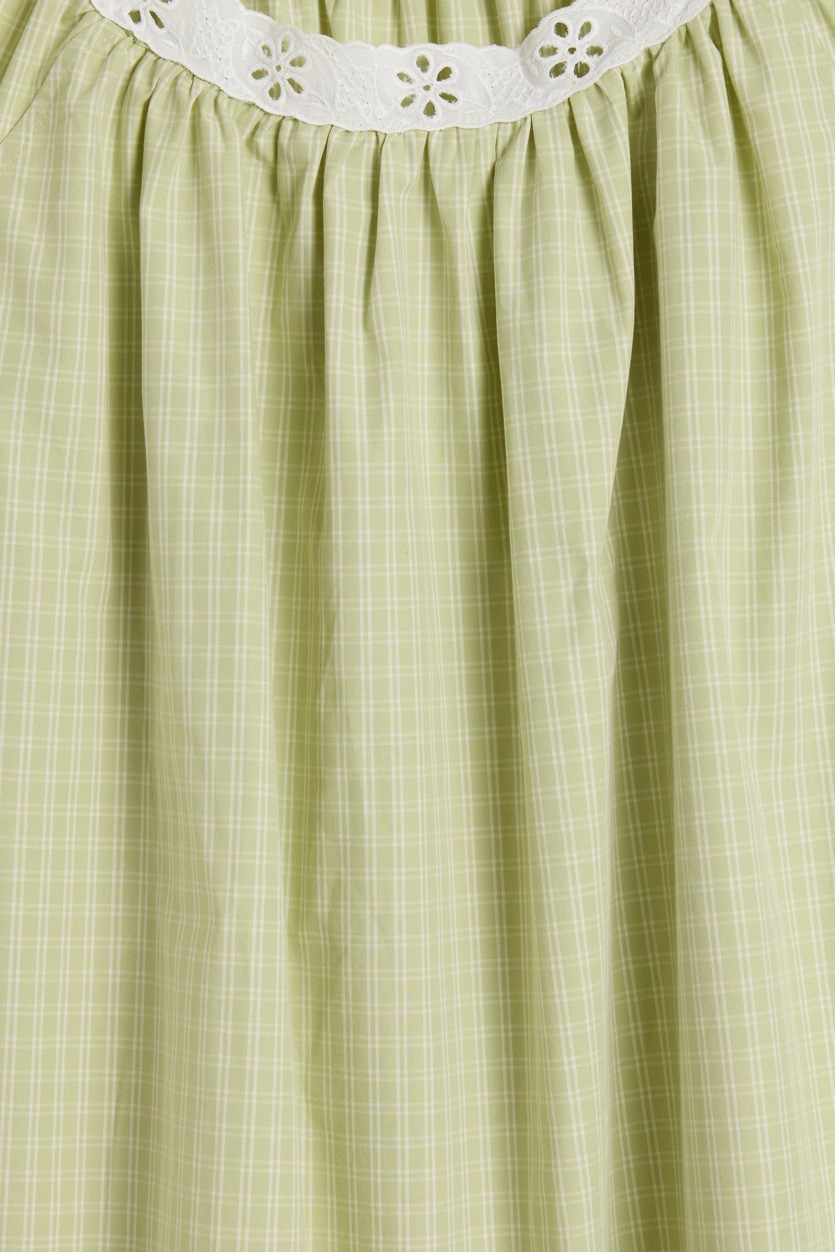 Arcadia Mini Dress Micro Check Pistachio