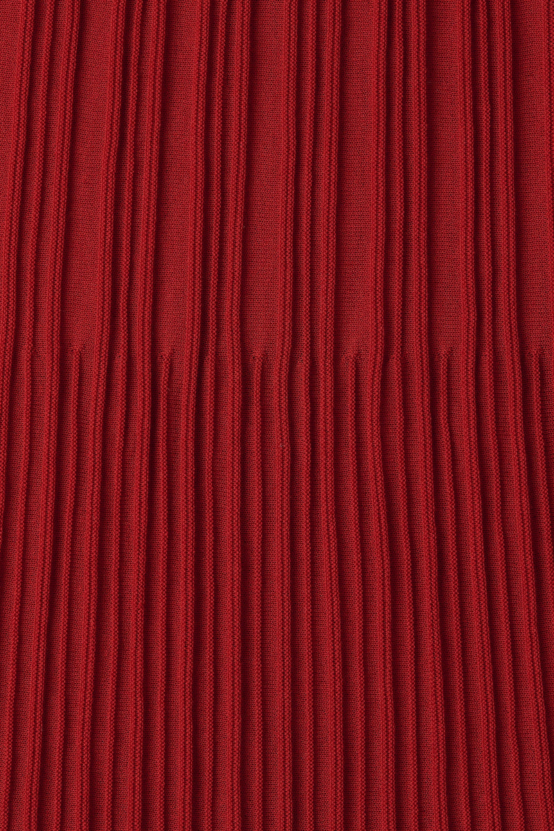 Citara Drawstring Midi Skirt Red Ochre