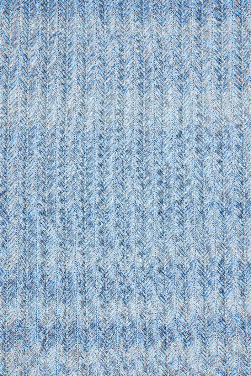 Ria Top Light Blue Chevron
