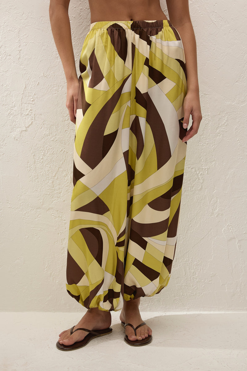 Kortez Balloon Pant Mila Geometric Print
