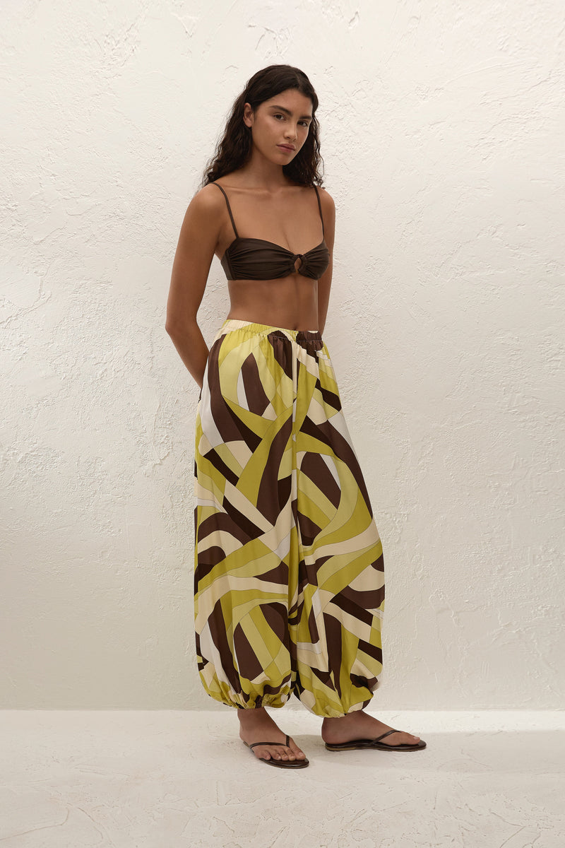 Kortez Balloon Pant Mila Geometric Print