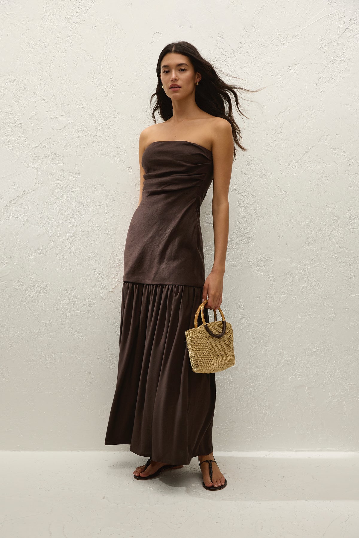 Miro Maxi Dress Espresso - Final Sale