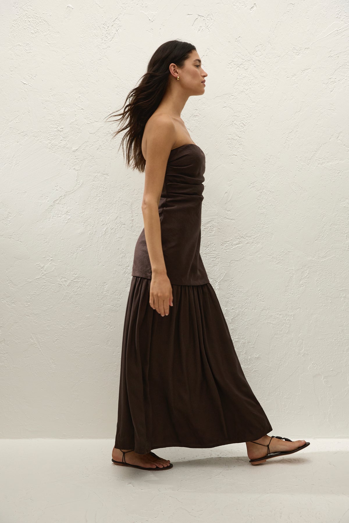 Miro Maxi Dress Espresso - Final Sale