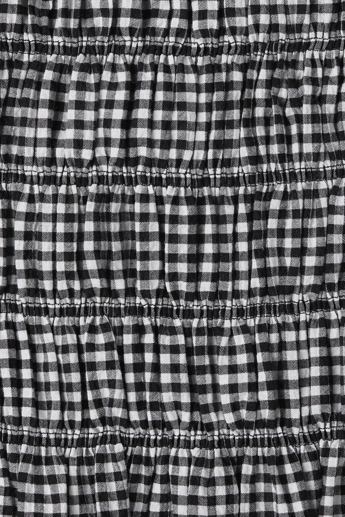 Belinha Mini Dress Cantinho Gingham Black
