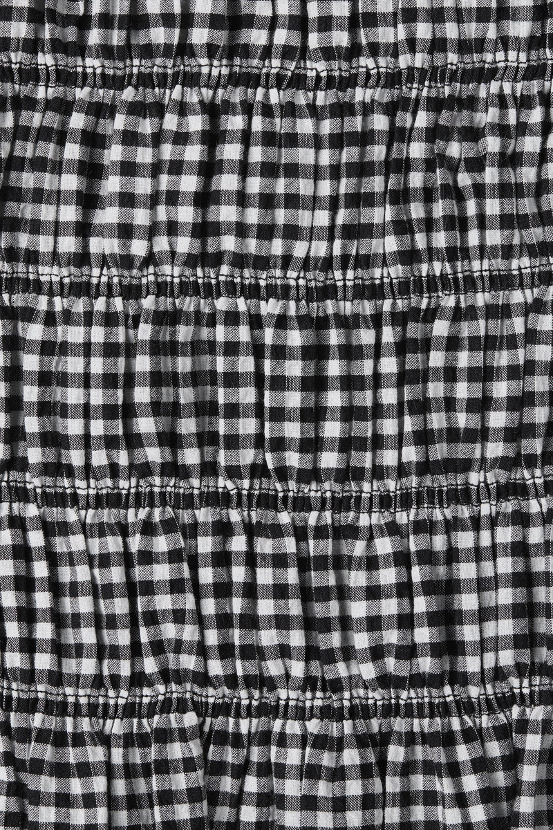Belinha Mini Dress Cantinho Gingham Black