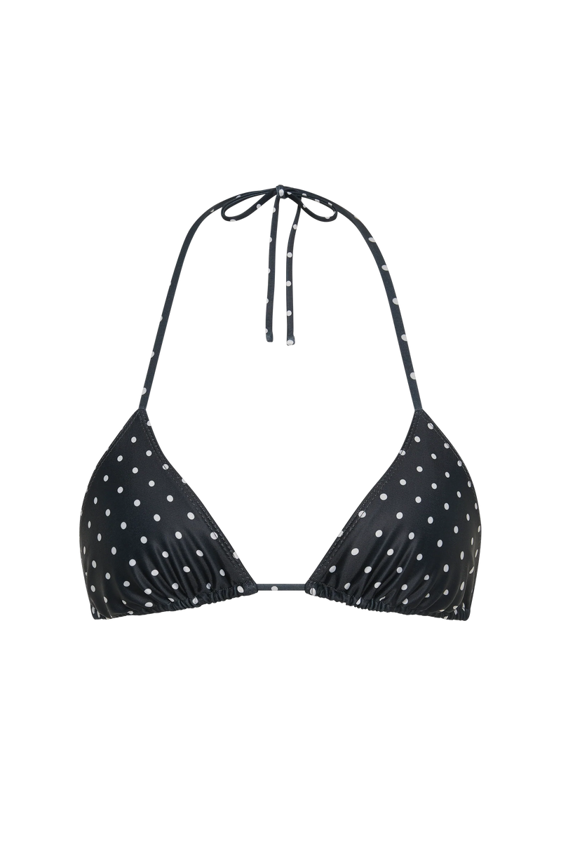 Sete Bikini Top Lola Polka Dot Black Cream