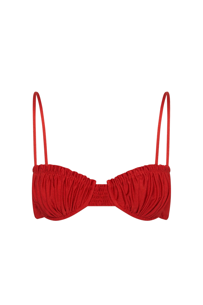 Esterel Bikini Top Scarlet