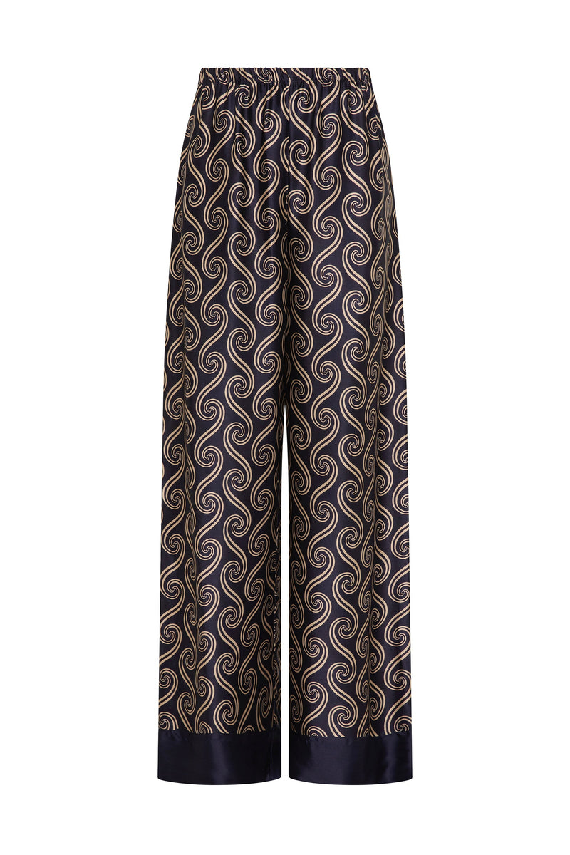 Jensen Pant Juanita Swirl Indigo - Final Sale