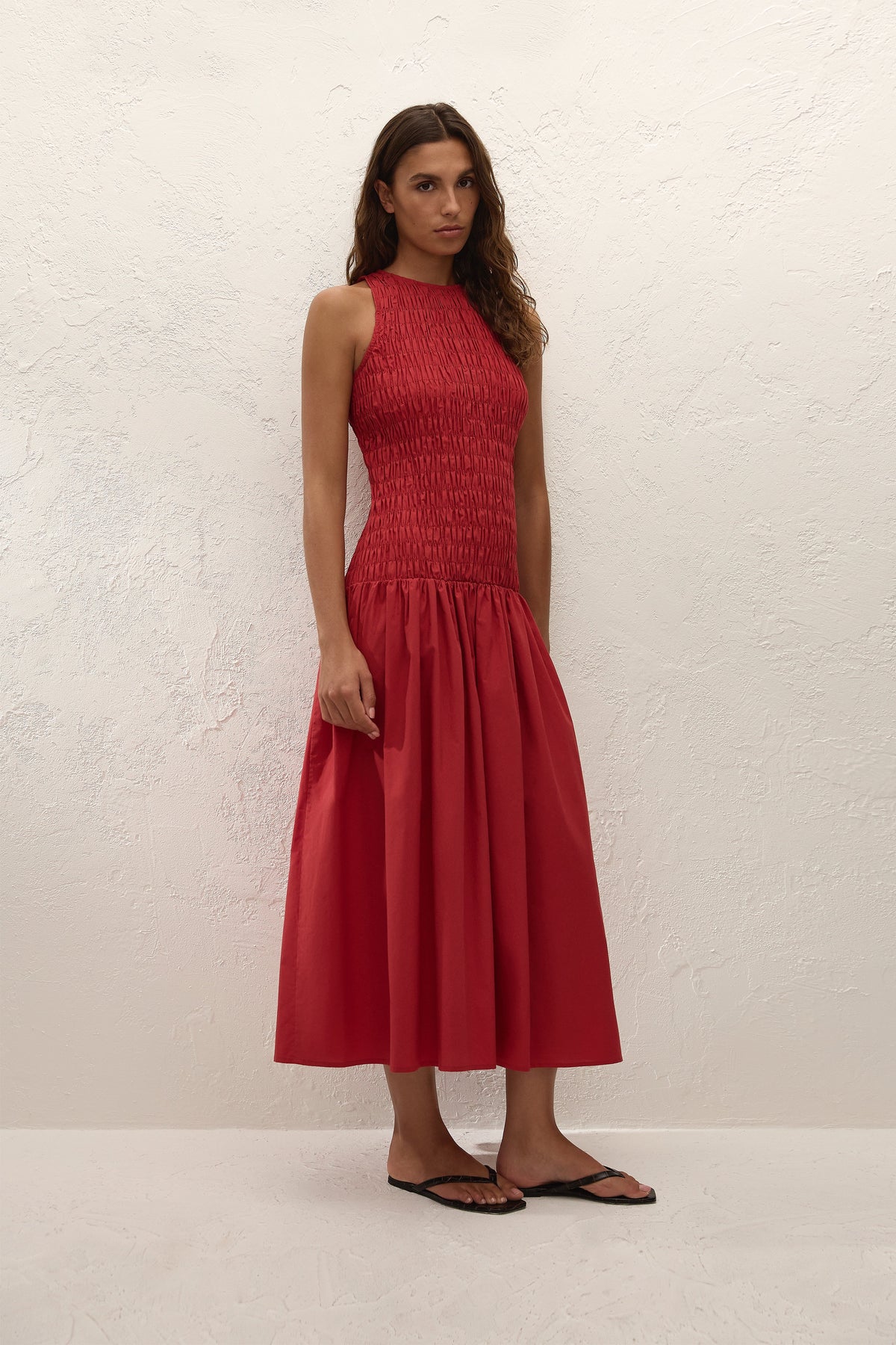 Sanchia Midi Dress Chilli
