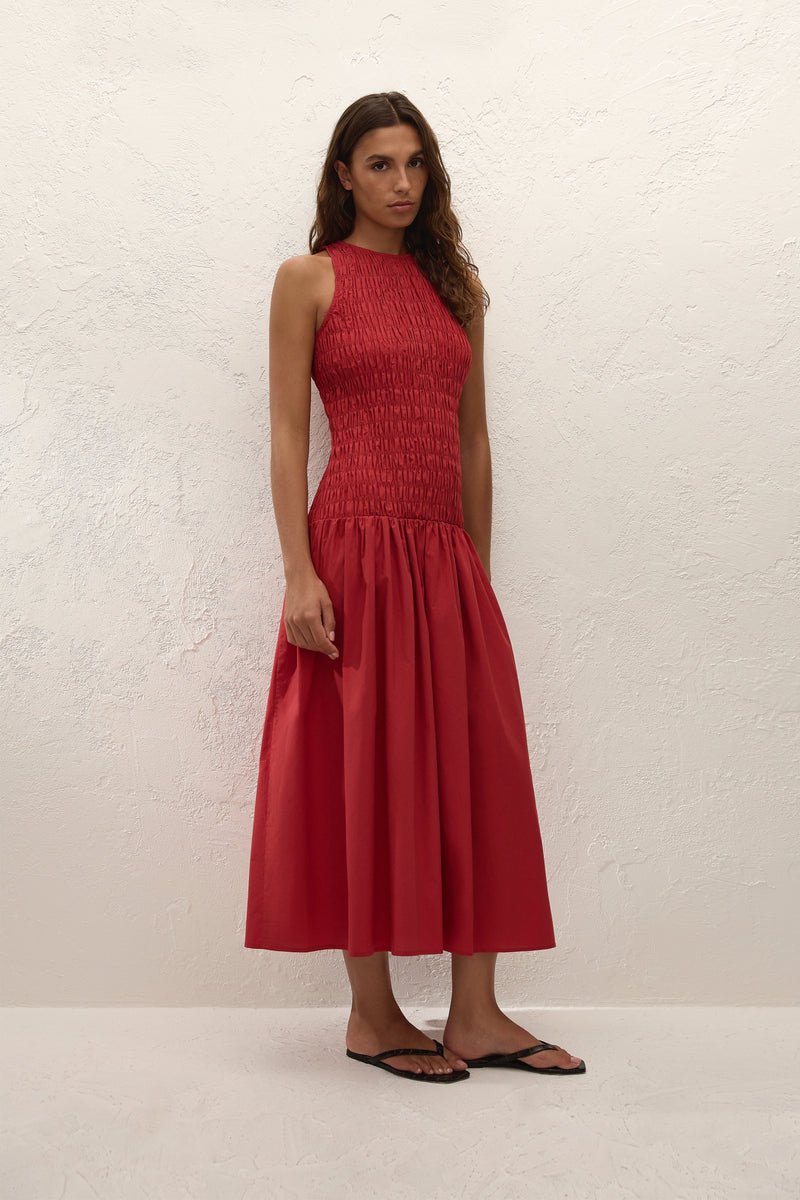 Sanchia Midi Dress Chilli