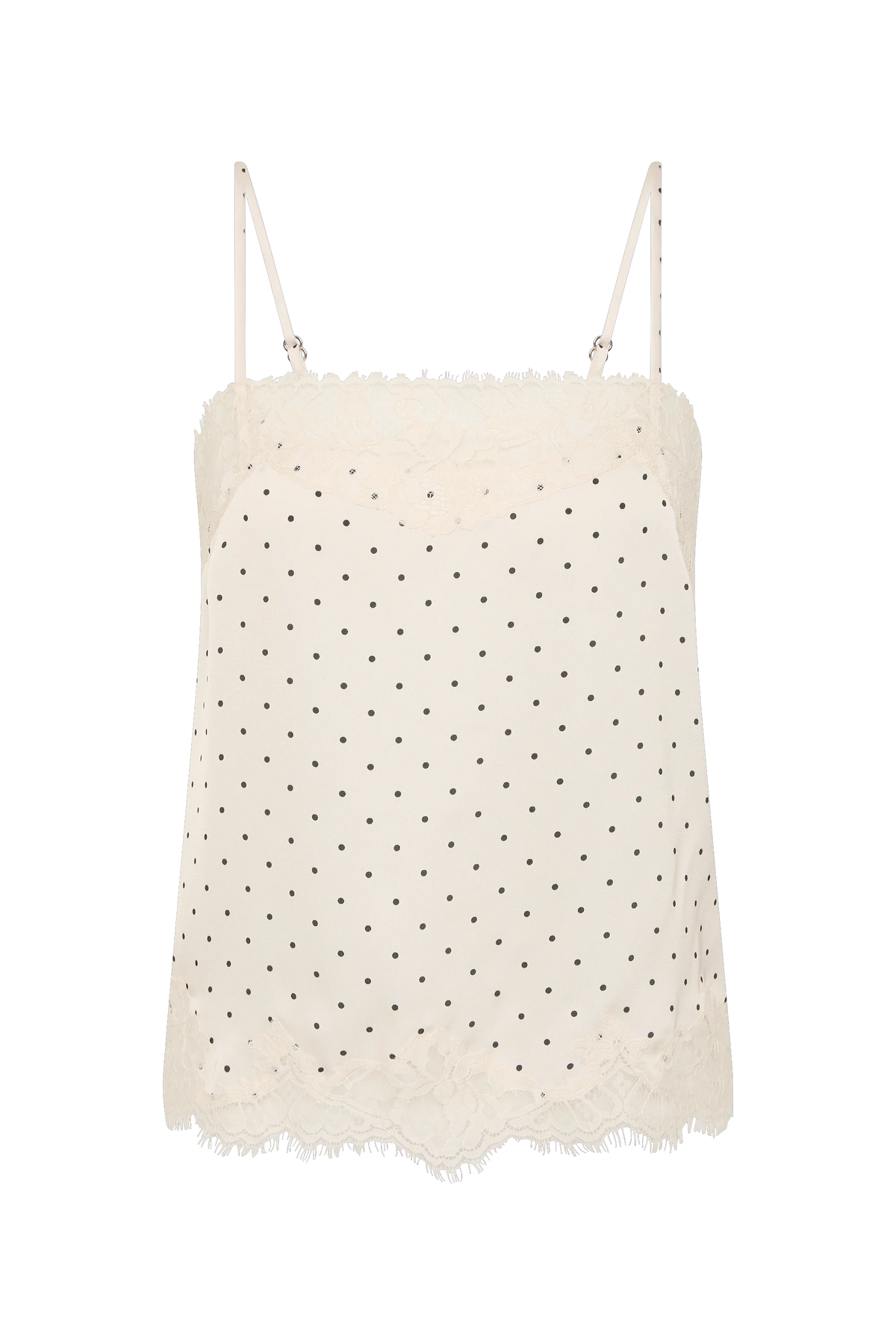 Marisol Top Polka Dot Antique White
