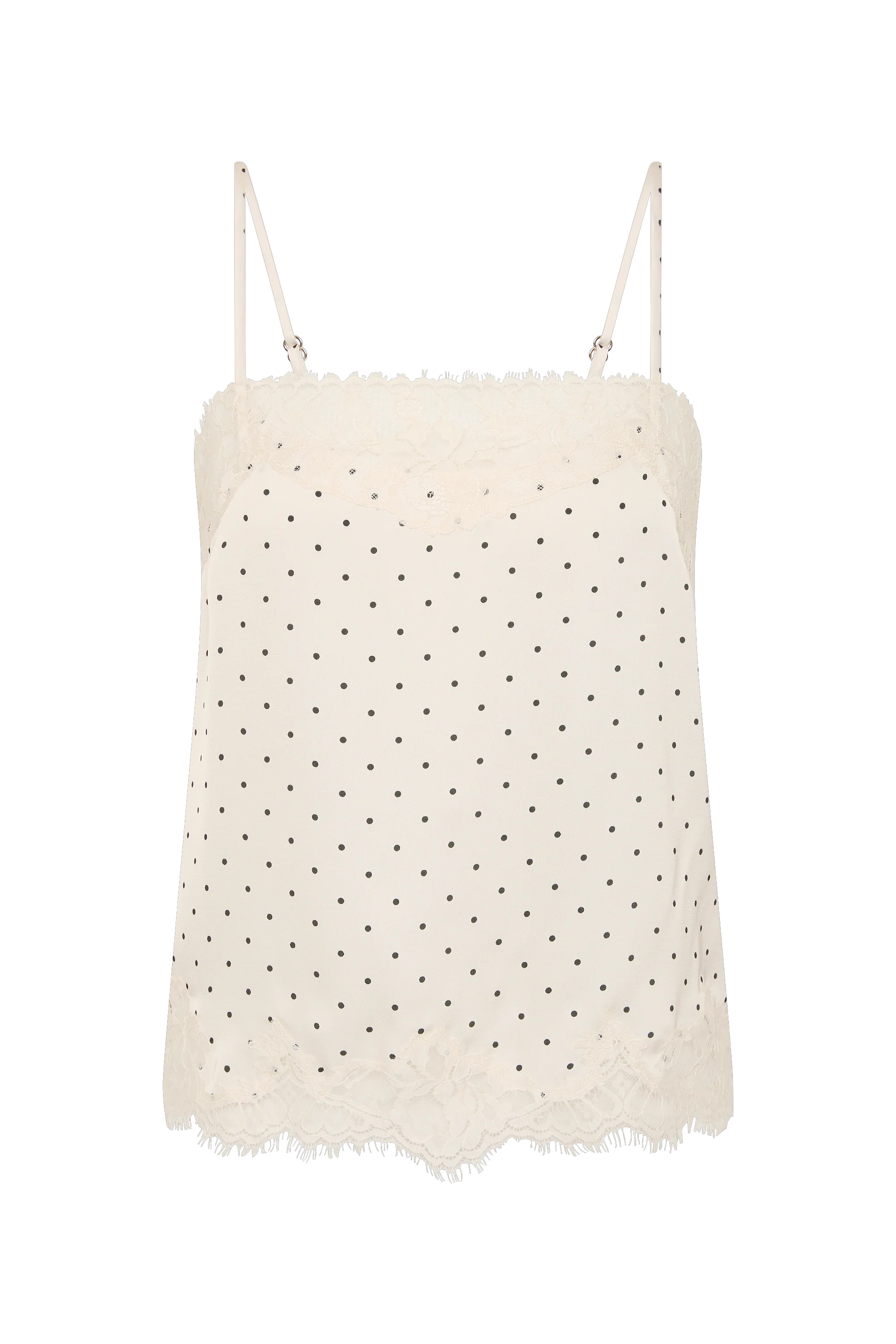 Marisol Top Polka Dot Antique White