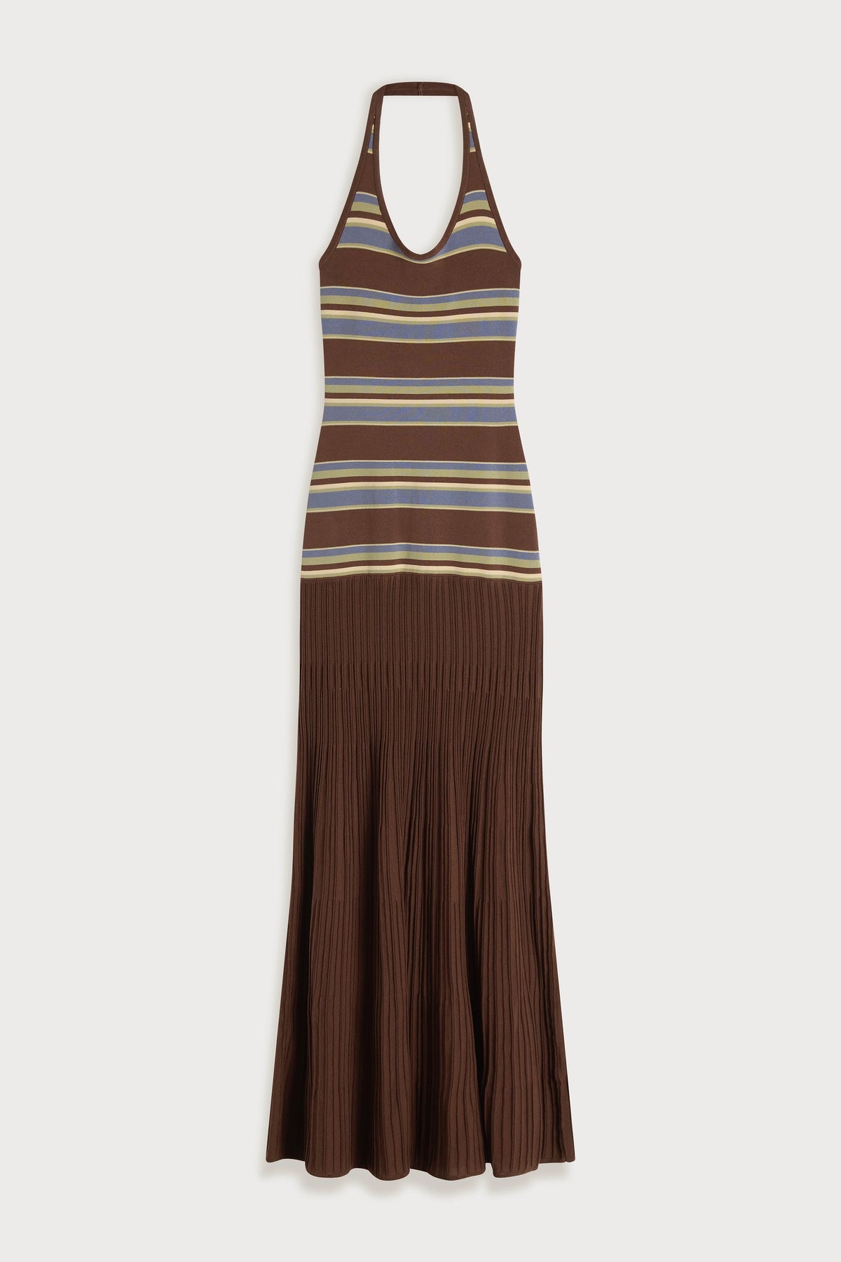 Camile Maxi Dress La Palma Stripe Carob
