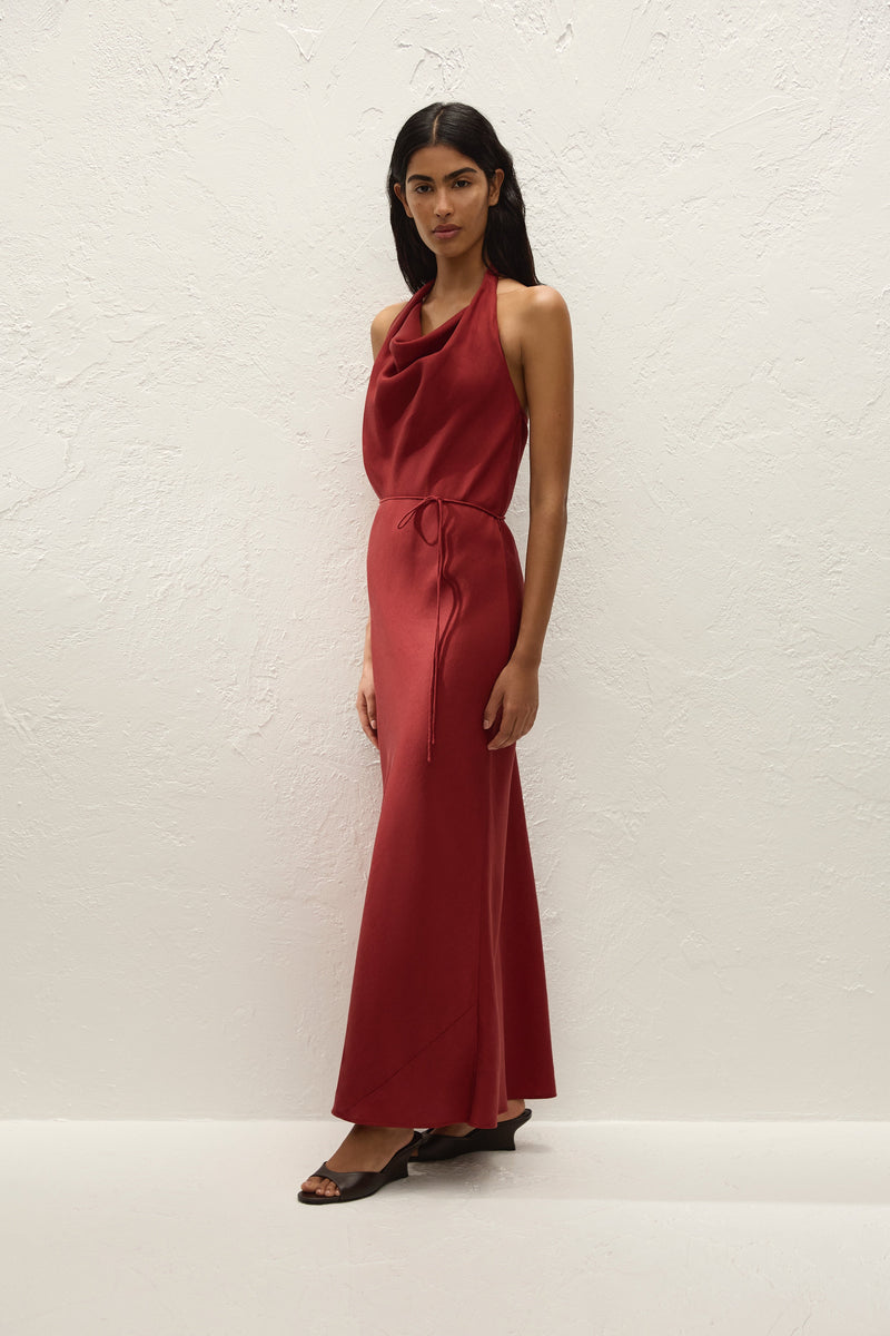 Izaro Maxi Dress Porto Red