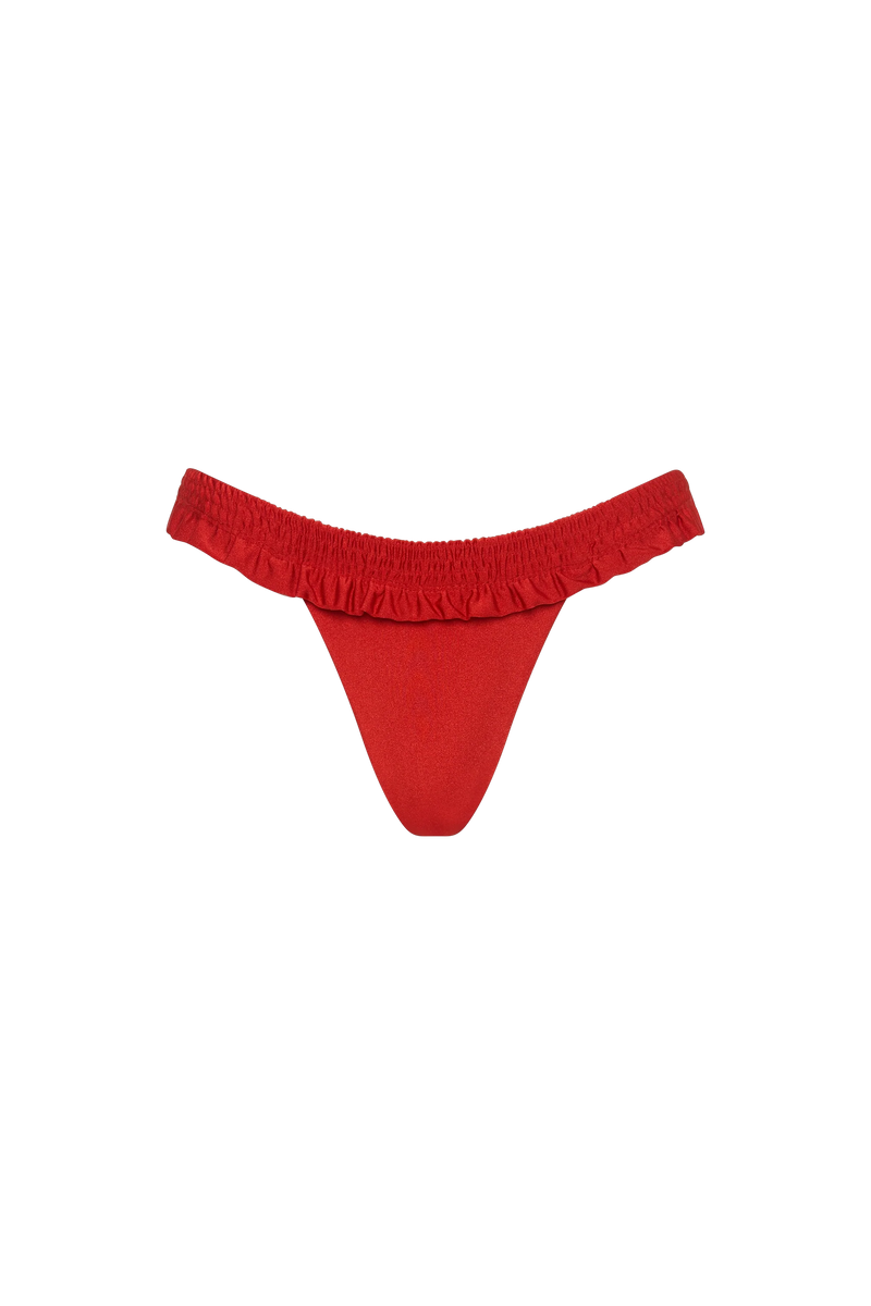 Alma Bikini Bottom Scarlet