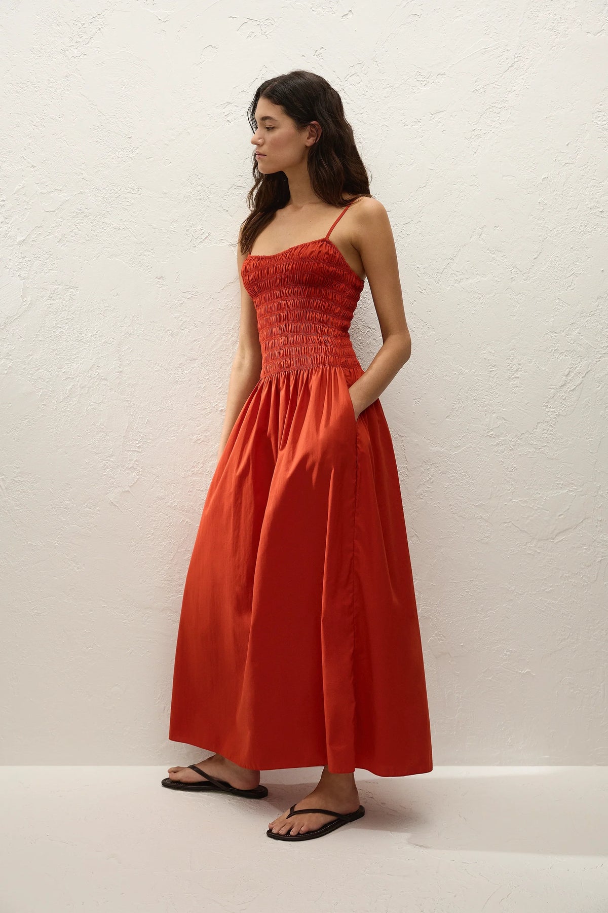 Araceli Maxi Dress Dusty Tomato - Final Sale