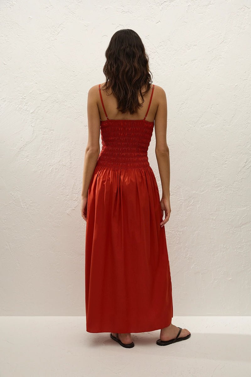 Araceli Maxi Dress Dusty Tomato - Final Sale