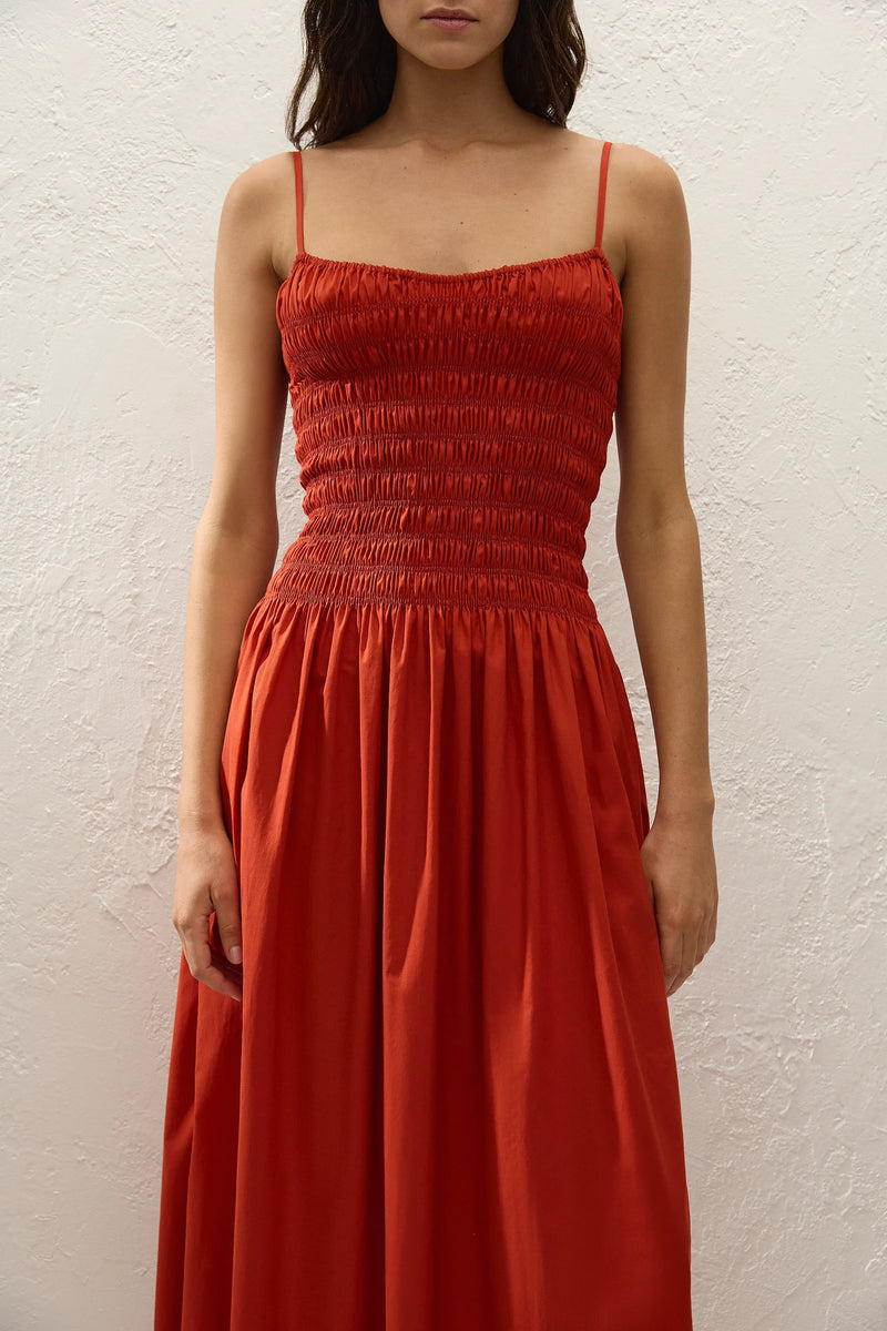 Araceli Maxi Dress Dusty Tomato - Final Sale