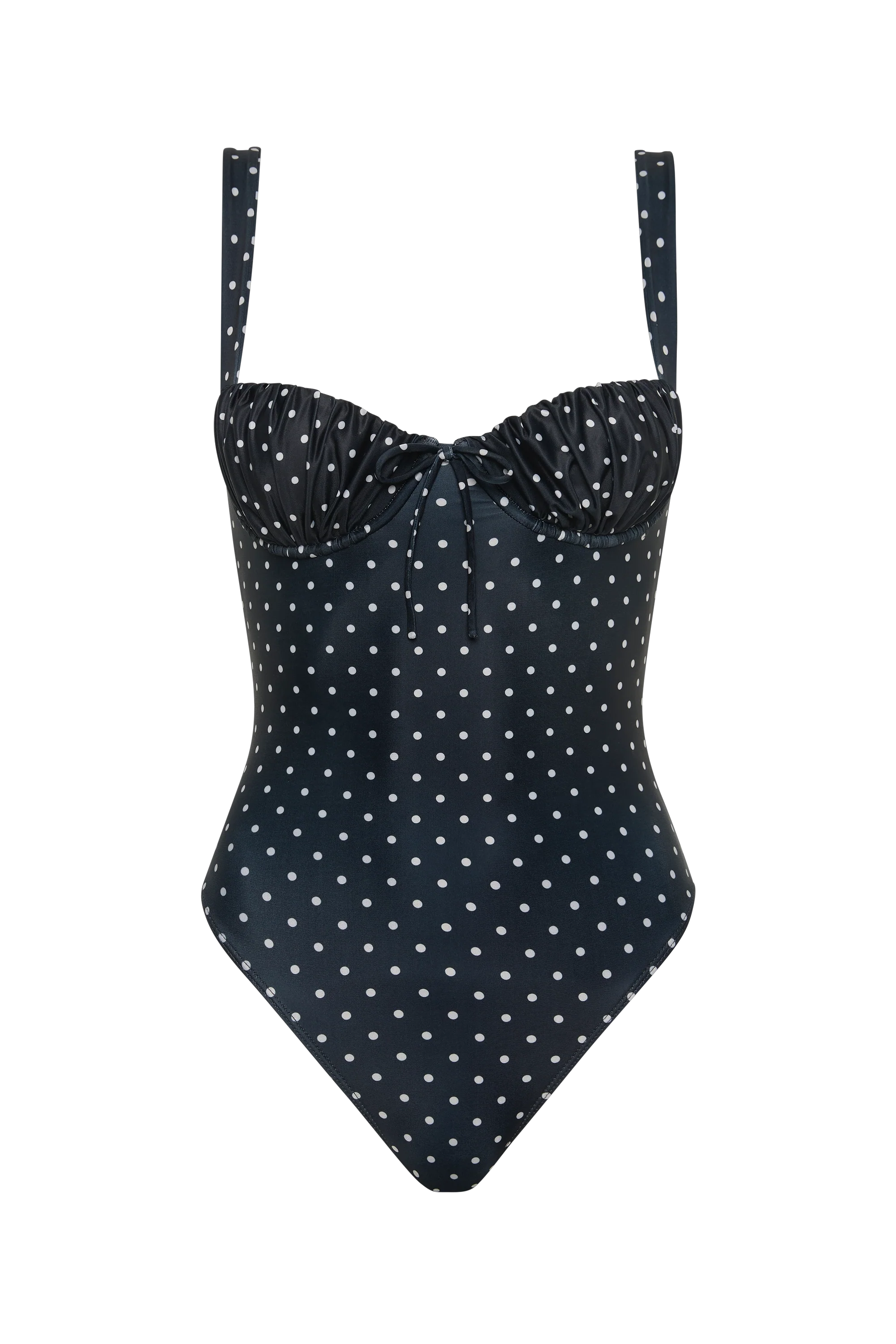 Dinard One Piece Lola Polka Dot Black Cream