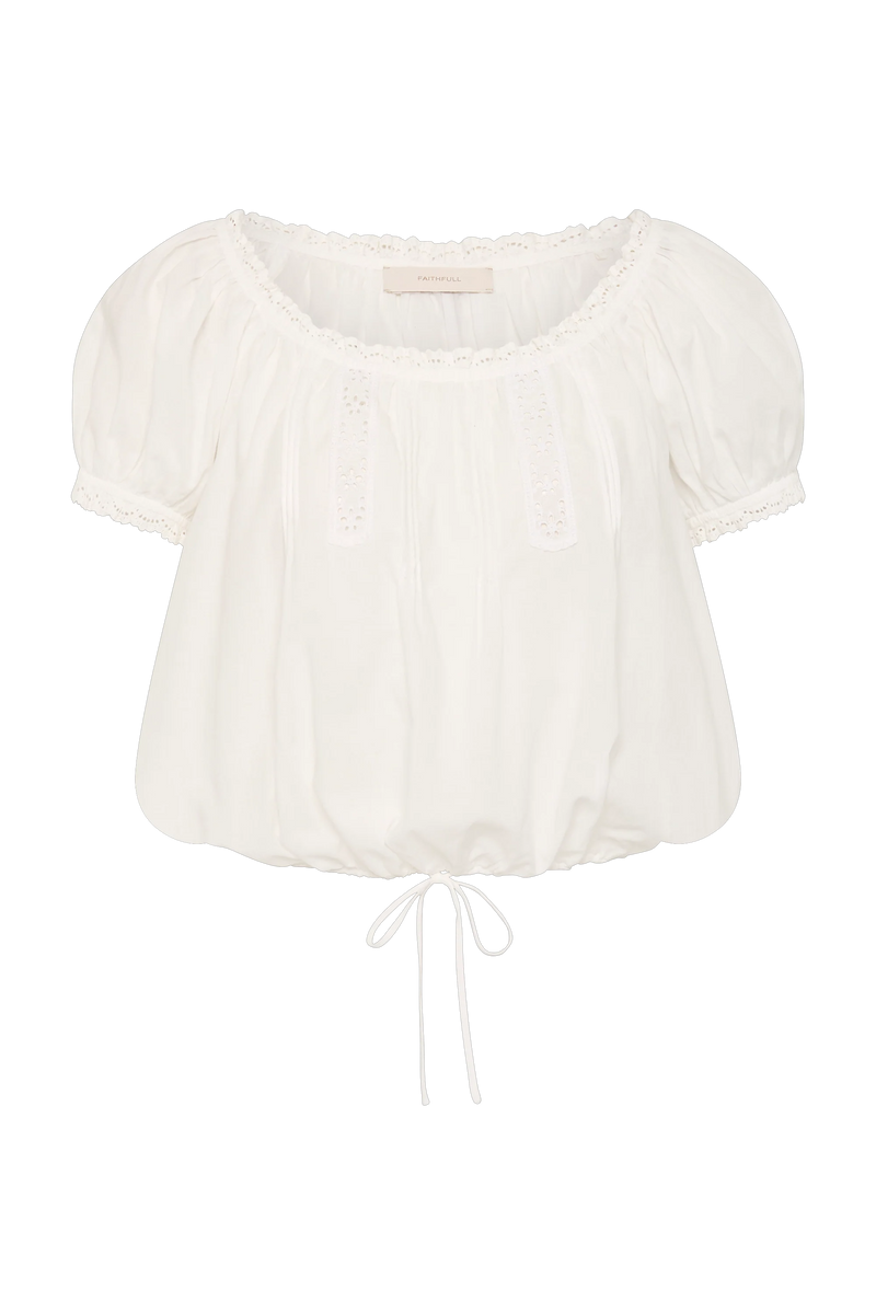 Gabi Top Fernanda Lace Antique White