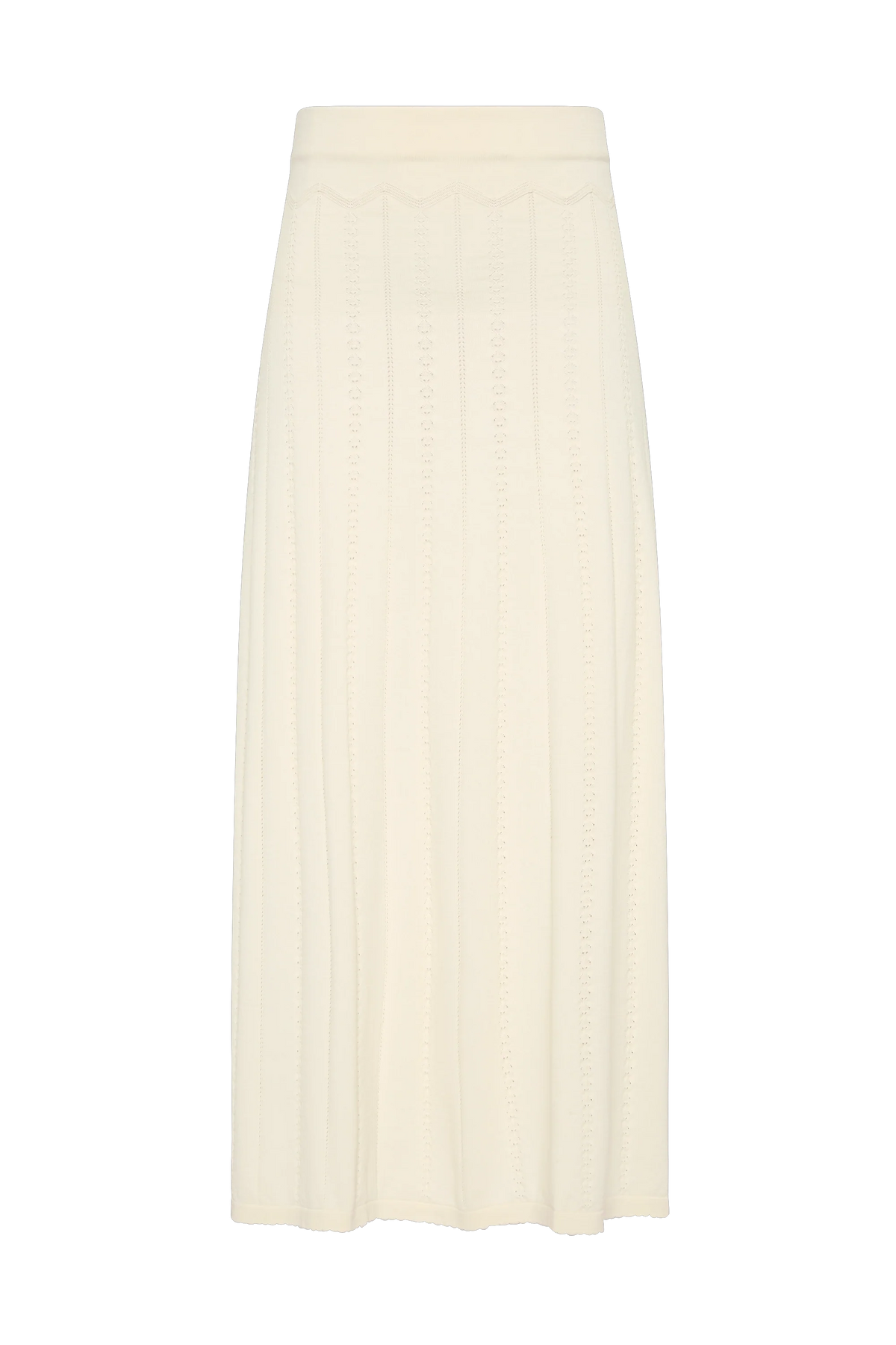 Mieralla Maxi Skirt Maja Pointelle Vintage White