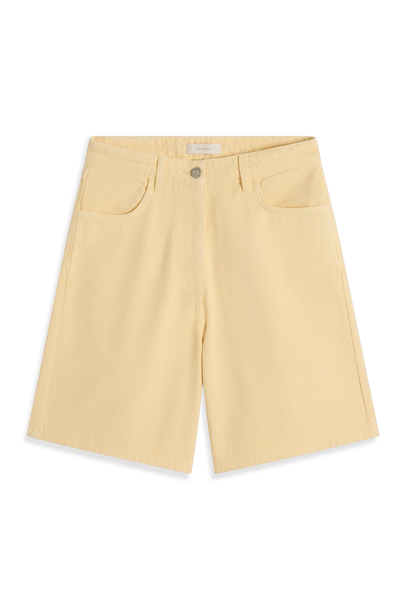 Iris Denim Short Faded Butter