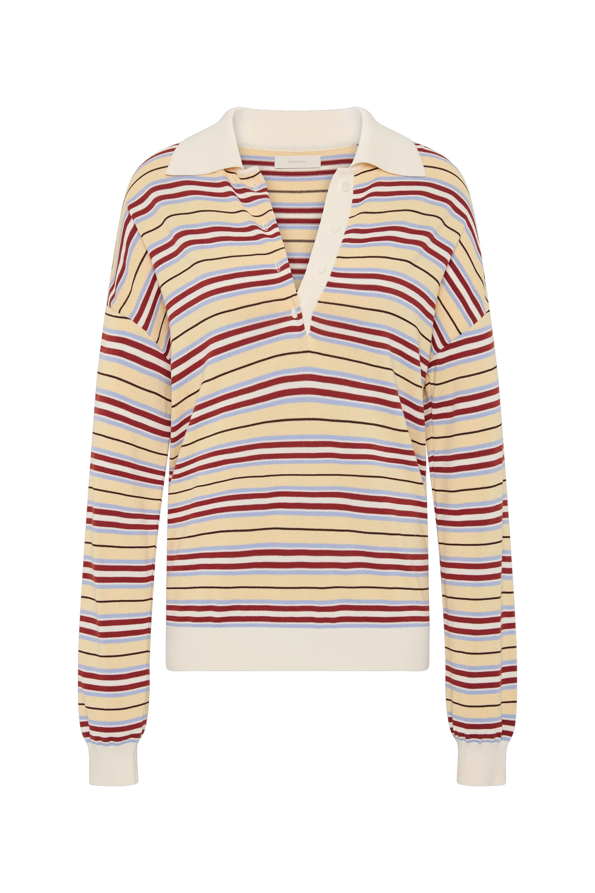 Harlow Oversized Polo Cila Stripe Butter
