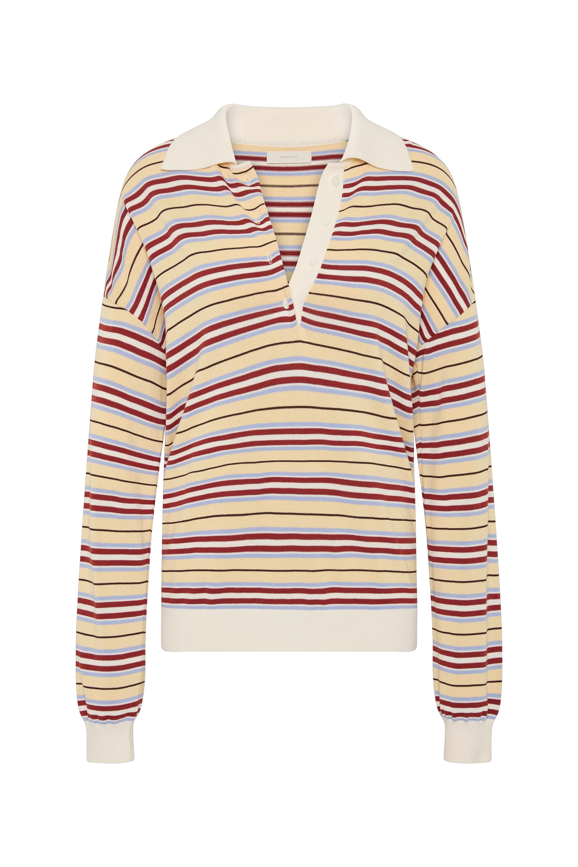Harlow Oversized Polo Cila Stripe Butter