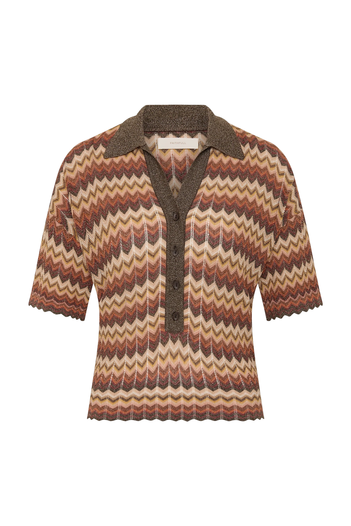 Raya Polo Top Lais Stripe
