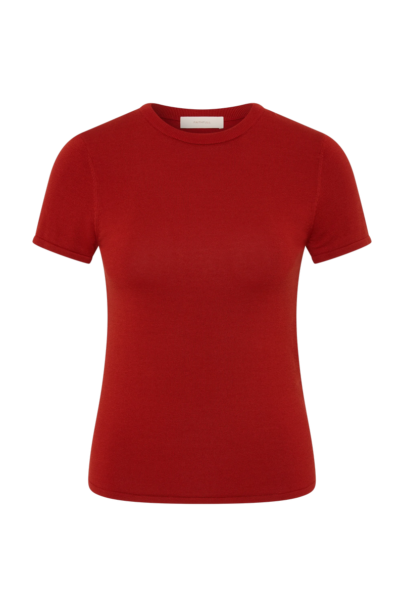 Leandra T-Shirt Red Ochre