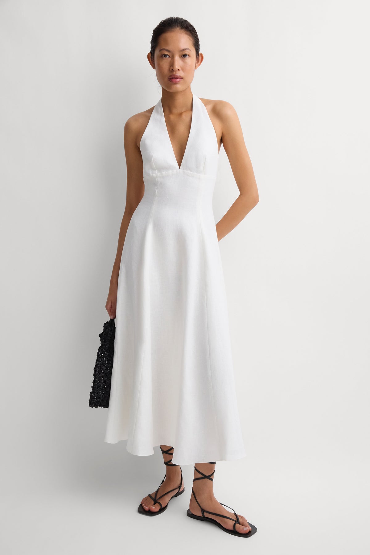 Marais Midi Dress White