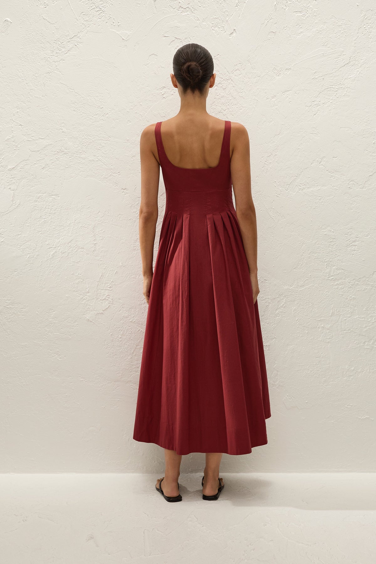 Rosalina Midi Dress Porto Red