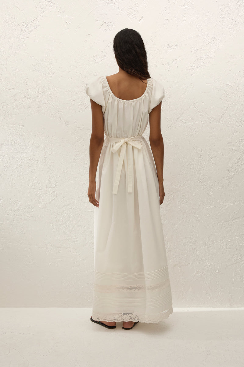 Elodia Maxi Dress Mila Lace Ivory
